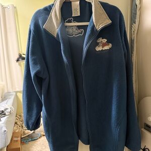 Northern Reflections Blue Jacket with teddy bear Embroidery